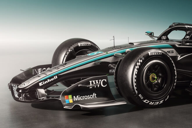 メルセデスの2026年型マシン『W17』のレンダリング画像