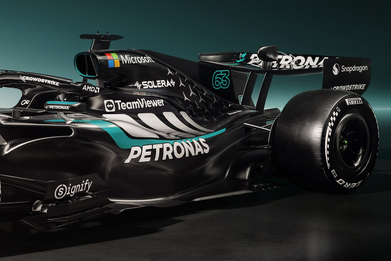 メルセデスの2026年型マシン『W17』のレンダリング画像