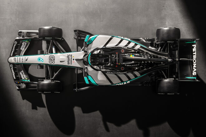 メルセデスの2026年型マシン『W17』のレンダリング画像