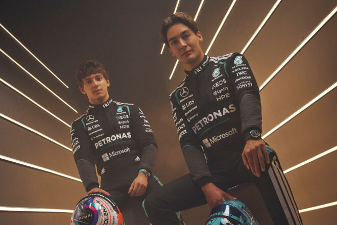 ジョージ・ラッセルとアンドレア・キミ・アントネッリ（メルセデス）