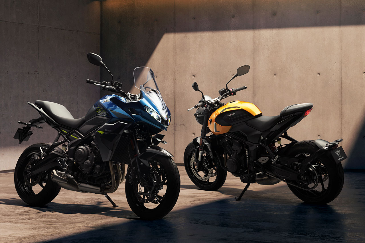 トライアンフ、『トライデント660』『タイガースポーツ660』の最新モデルを発表。エンジンを中心に大幅改良