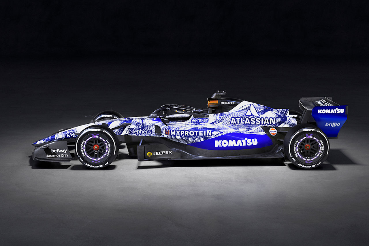 2026年型ウイリアムズF1マシン『FW48』のテスト用カラーリング