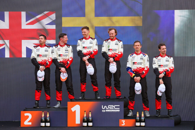 表彰台を独占したTOYOTA GAZOO Racingワールドラリーチーム