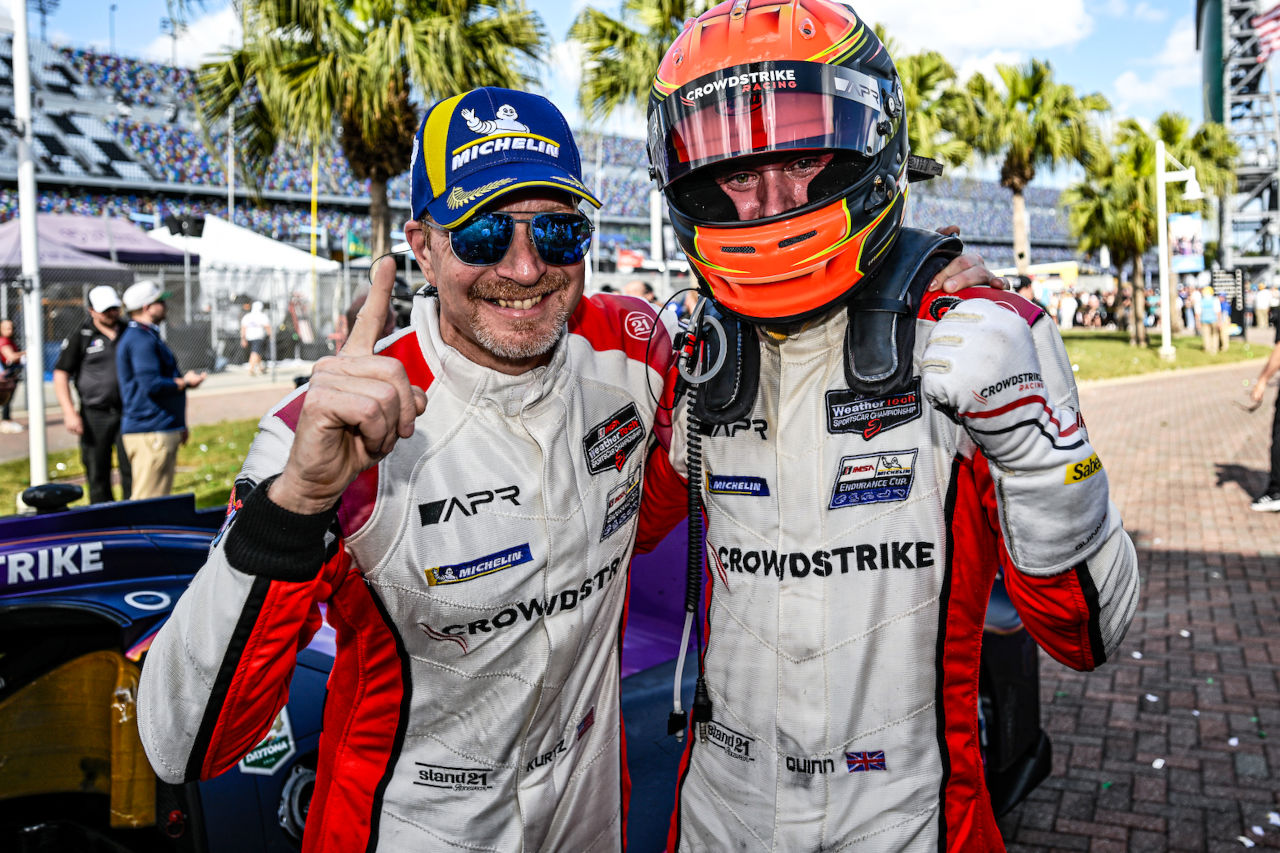 2度の惜敗を経てLMP2で待望のデイトナ制覇。「重荷から解放された」とジョージ・カーツ