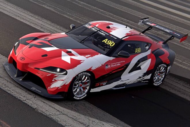 トヨタ、2026年型『GRスープラ・スーパーカー』の最終実戦モデル公開。ロバンペラも参戦に興味／RSC