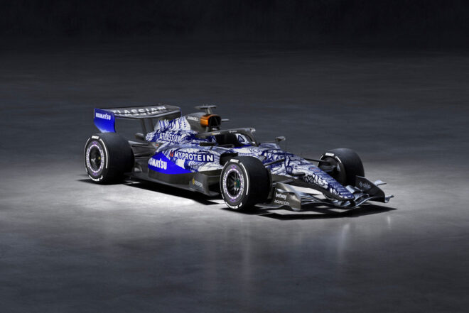 2026年型ウイリアムズF1マシン『FW48』のテスト用カラーリング