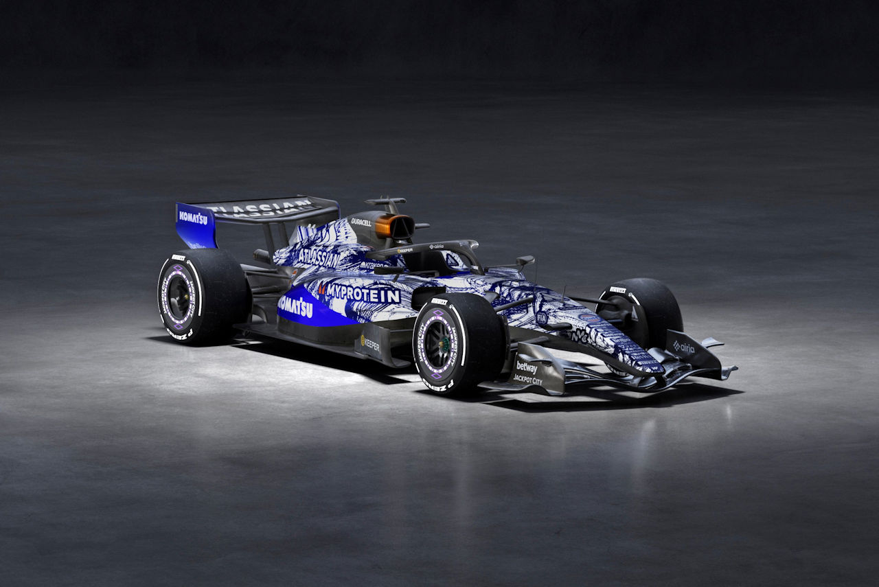 2026年型ウイリアムズF1マシン『FW48』のテスト用カラーリング
