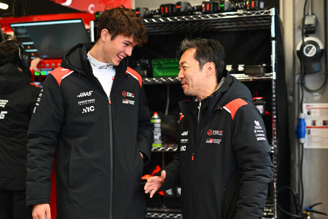 オリバー・ベアマン＆小松礼雄代表（ハース）