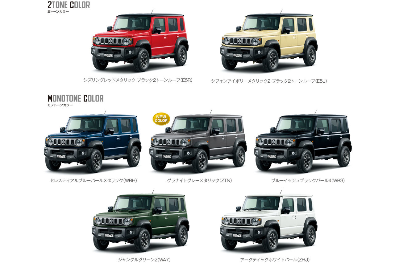 ついに受注再開。スズキ『ジムニー・ノマド』の抽選受付を1月30日より開始。一部仕様変更も