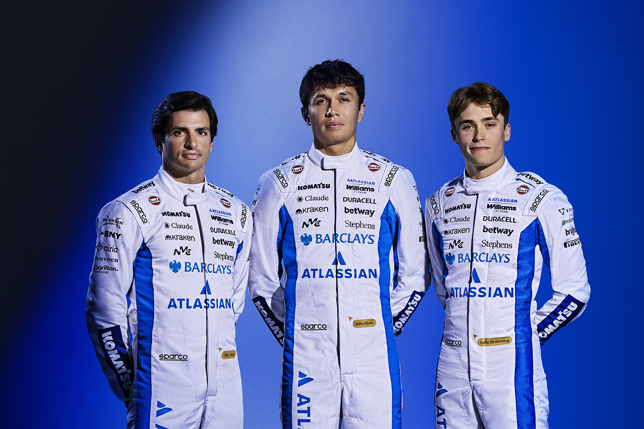 カルロス・サインツ、アレクサンダー・アルボン、ルーク・ブラウニング（ウイリアムズ）