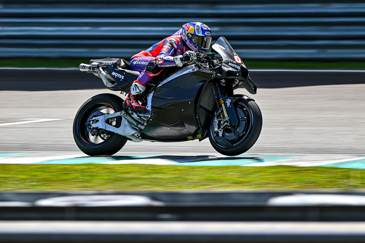 M.マルケスが121日ぶり走行で首位発進。転倒クアルタラロは骨折により初日で離脱／MotoGPマレーシア公式テスト