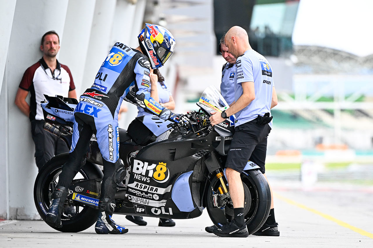 M.マルケスが121日ぶり走行で首位発進。転倒クアルタラロは骨折により初日で離脱／MotoGPマレーシア公式テスト