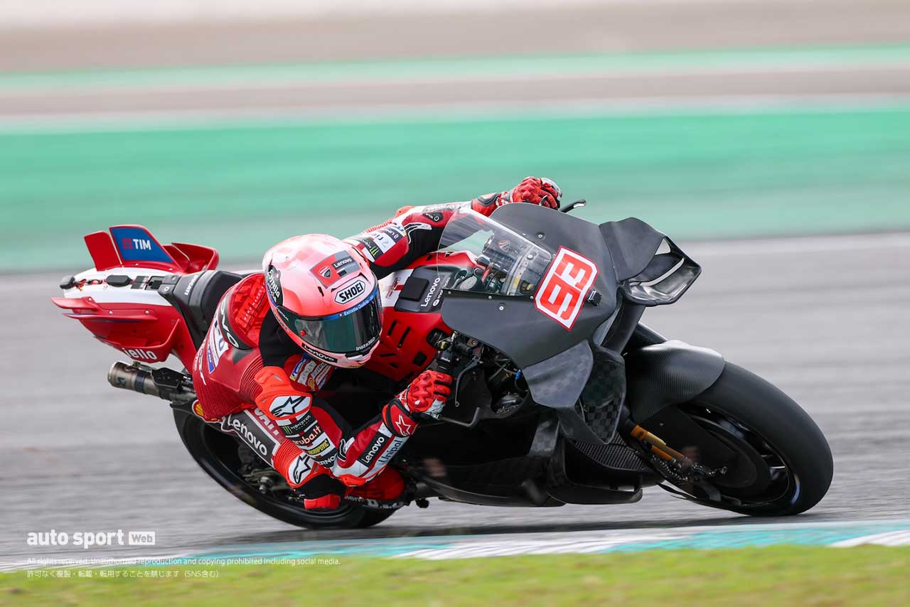 【遠藤智inセパン】王者マルケス復帰初日の首位発進、クアルタラロの転倒と火災、最多周回の小椋藍マシン比較／MotoGP