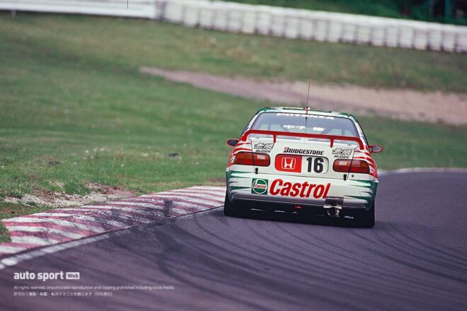 『カストロール無限シビック（JTCC）』屈辱の34連敗。その最中で魅せた名手の力【忘れがたき銘車たち】
