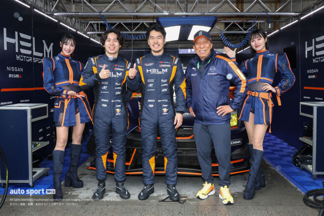 平木湧也／平木玲次／福山英朗監督（HELM MOTORSPORTS GTR）