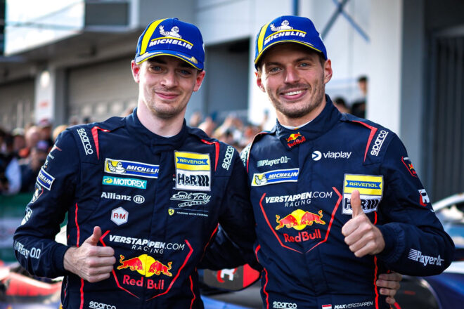 マックス・フェルスタッペンとクリス・ルルハム（エミル・フレイ・レーシング）