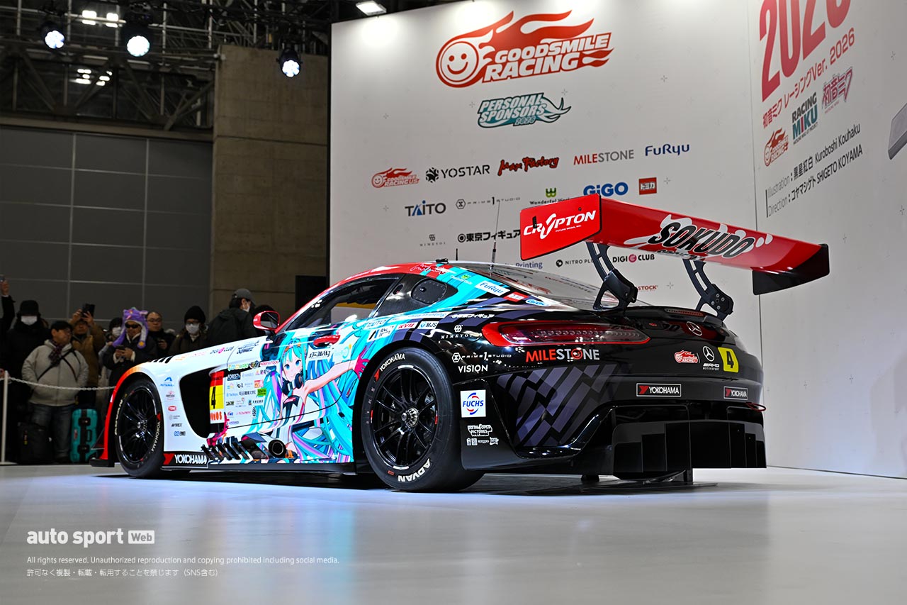 グッドスマイル 初音ミク AMGの2026年カラーは「シンプルに」カッコ良く。カラーリングをお披露目