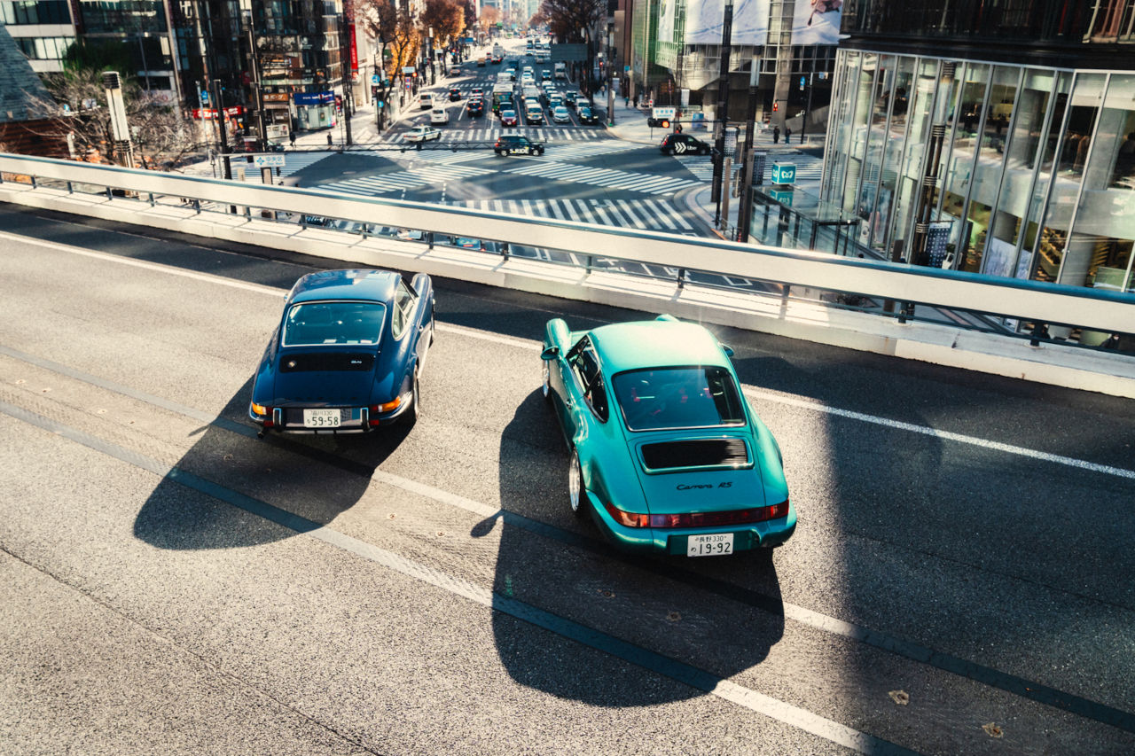 空冷ポルシェの祭典が日本初上陸。銀座上空、旧KK線に150台超集結の『LUFT TOKYO』3月14日開催