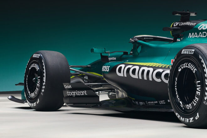 アストンマーティンF1の2026年型マシン『AMR26』のカラーリング
