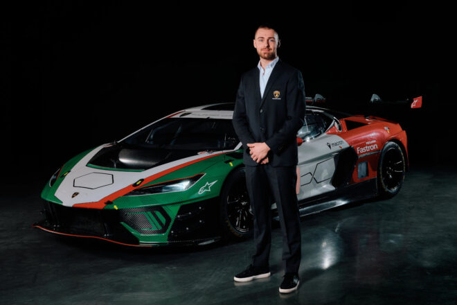 ランボルギーニ、育成プログラムから若手ふたりがワークスドライバーに昇格。新型テメラリオGT3で参戦へ