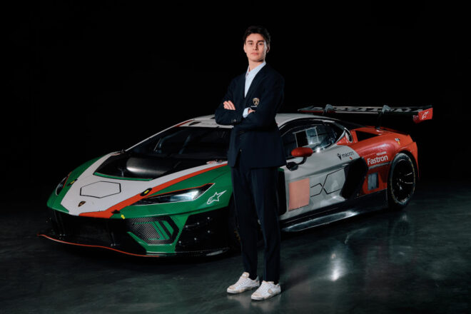 ランボルギーニ、育成プログラムから若手ふたりがワークスドライバーに昇格。新型テメラリオGT3で参戦へ