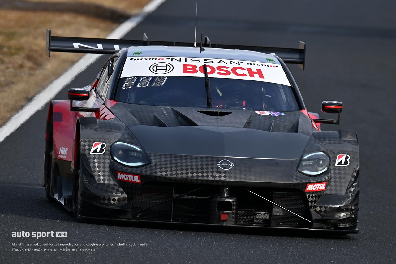 3月末まで続く空力開発。岡山メーカーテストで見られたGT500車両に昨年までと異なる外観