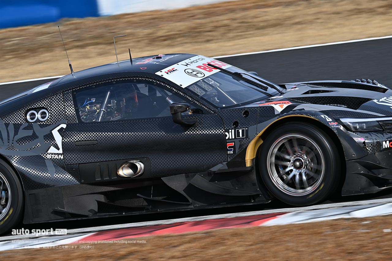 3月末まで続く空力開発。岡山メーカーテストで見られたGT500車両に昨年までと異なる外観