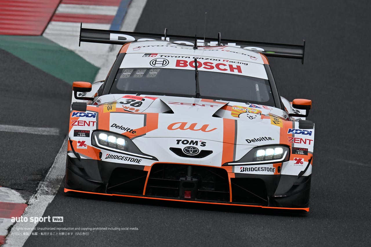 3月末まで続く空力開発。岡山メーカーテストで見られたGT500車両に昨年までと異なる外観