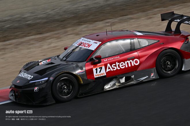 3月末まで続く空力開発。岡山メーカーテストで見られたGT500車両に昨年までと異なる外観