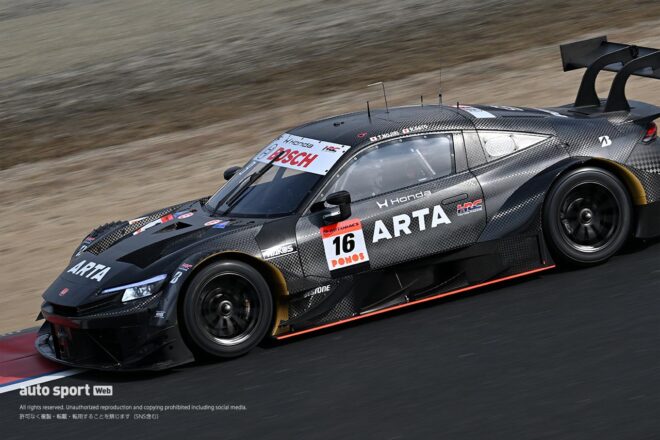 3月末まで続く空力開発。岡山メーカーテストで見られたGT500車両に昨年までと異なる外観