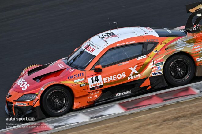 3月末まで続く空力開発。岡山メーカーテストで見られたGT500車両に昨年までと異なる外観