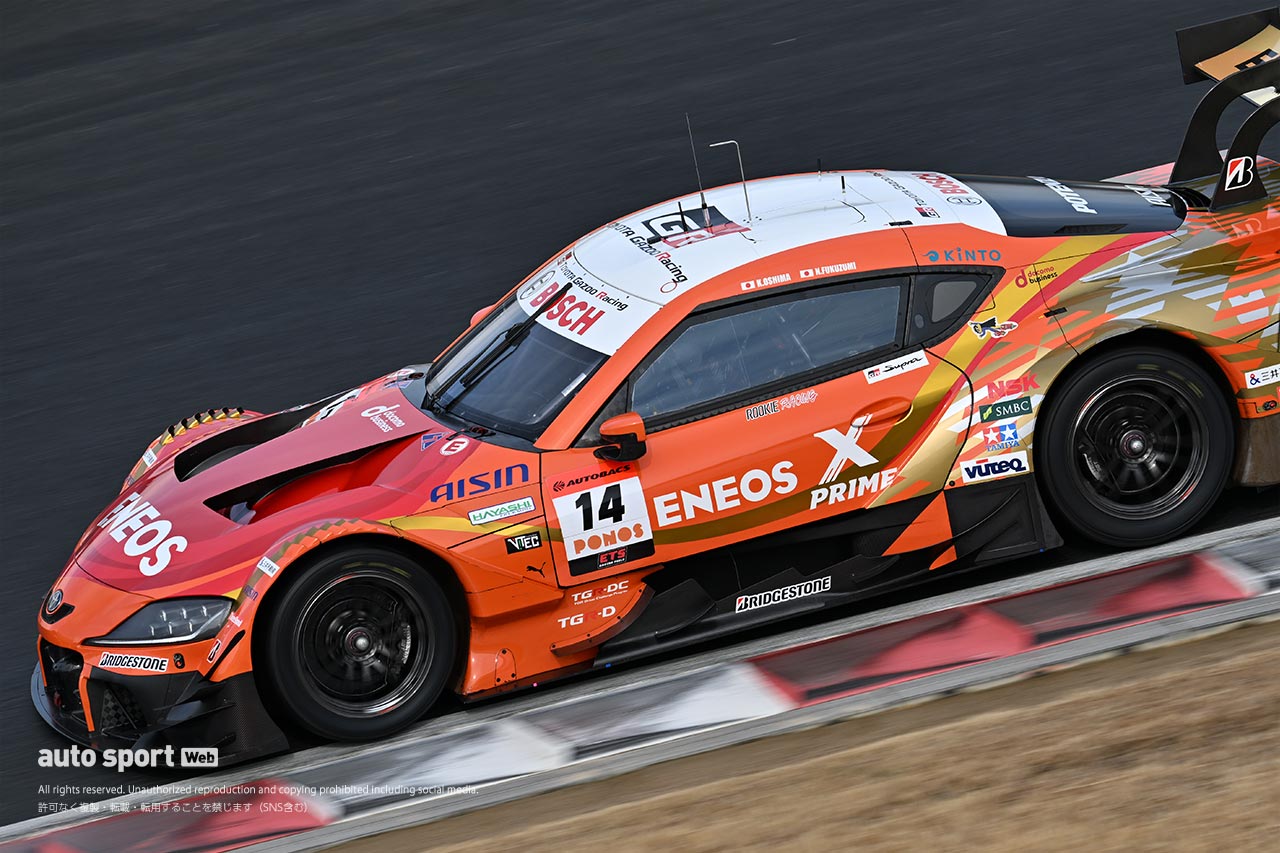 3月末まで続く空力開発。岡山メーカーテストで見られたGT500車両に昨年までと異なる外観