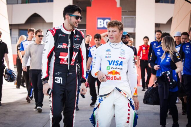 エステバン・オコン（ハース）＆リアム・ローソン（レーシングブルズ）