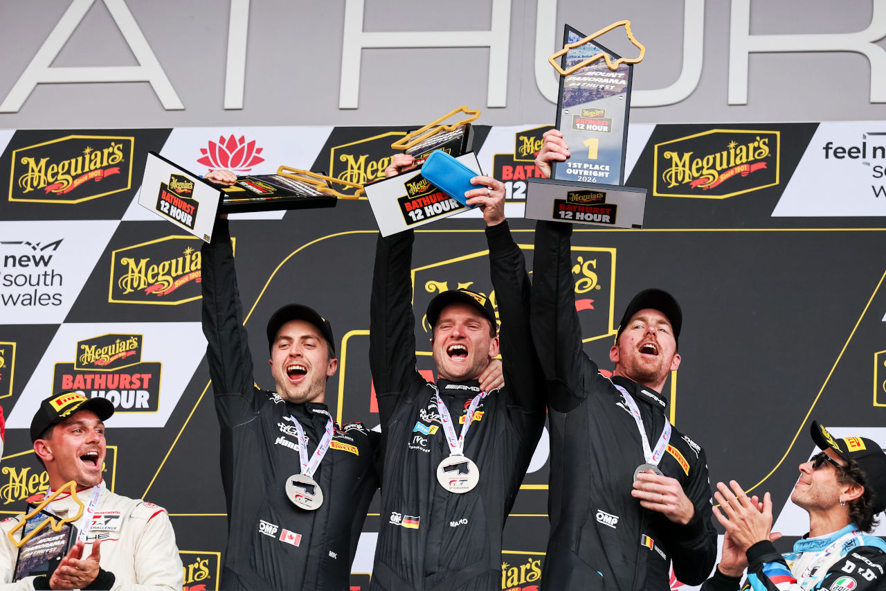 カンガルーとの衝突や大クラッシュなど、荒れたIGTC開幕戦をグループMメルセデスが制す。AMG GT3は『バサースト12時間』最多の4勝目