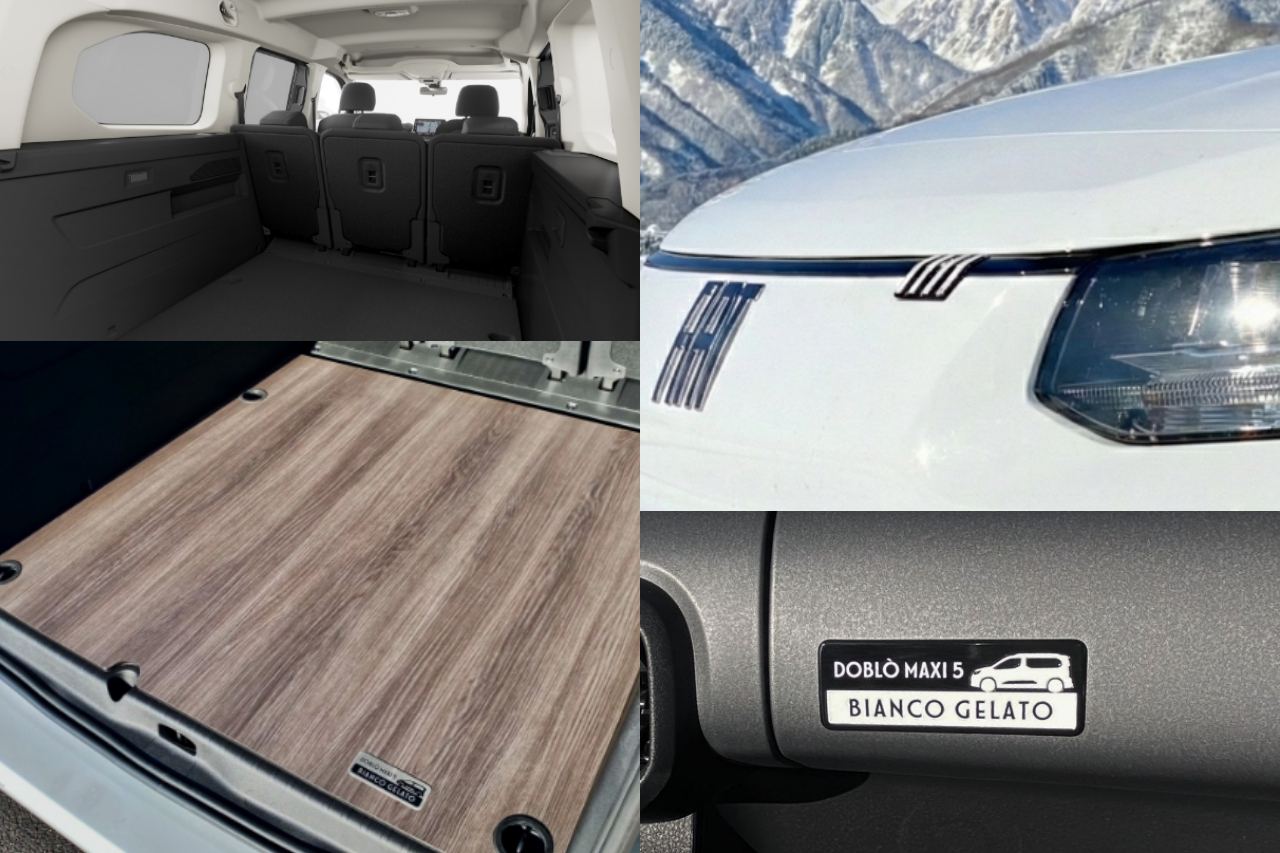 フィアット、主力MPV『ドブロ』のロング版に5名乗車仕様の日本専用限定車“Bianco Gelato”を導入