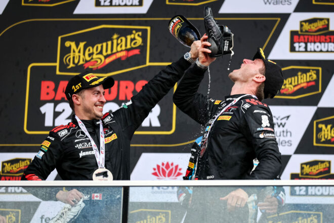 10回目の挑戦で悲願達成。バサースト12時間レース初優勝のマーロ・エンゲル「信じて叩き続けてきた扉がついに開いた」