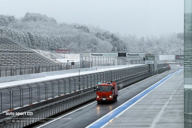 富士スピードウェイで予定されていたGTエントラント協会主催GT300テストの1日目はコース状況不良のためキャンセルに
