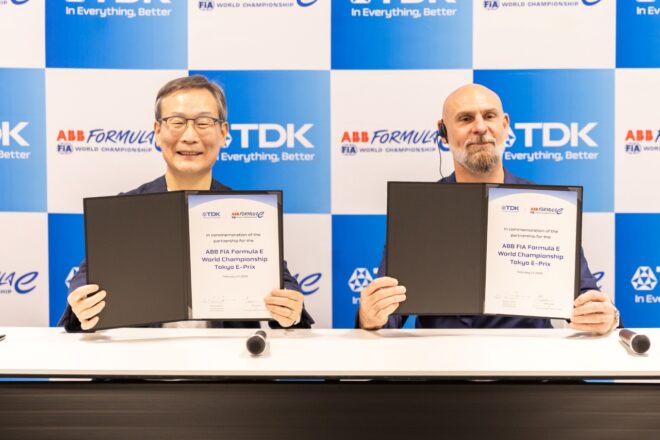 フォーミュラE東京大会のタイトルパートナーにTDKが就任。大会名は『2026 TDK Tokyo E-Prix』に