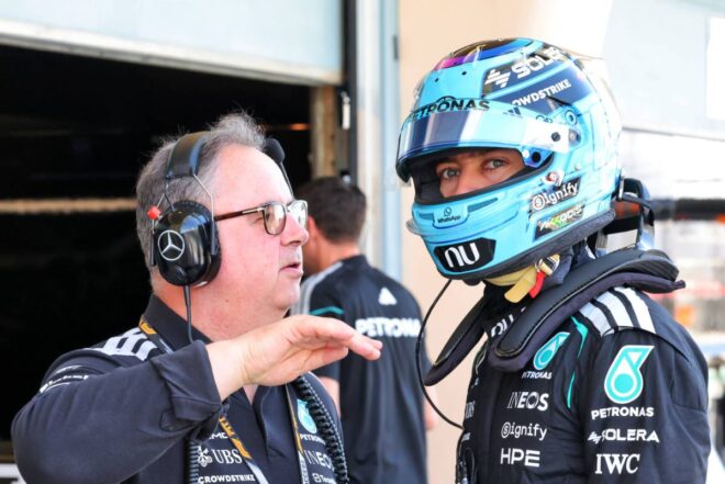 ロン・メドウズ＆ジョージ・ラッセル（メルセデス）