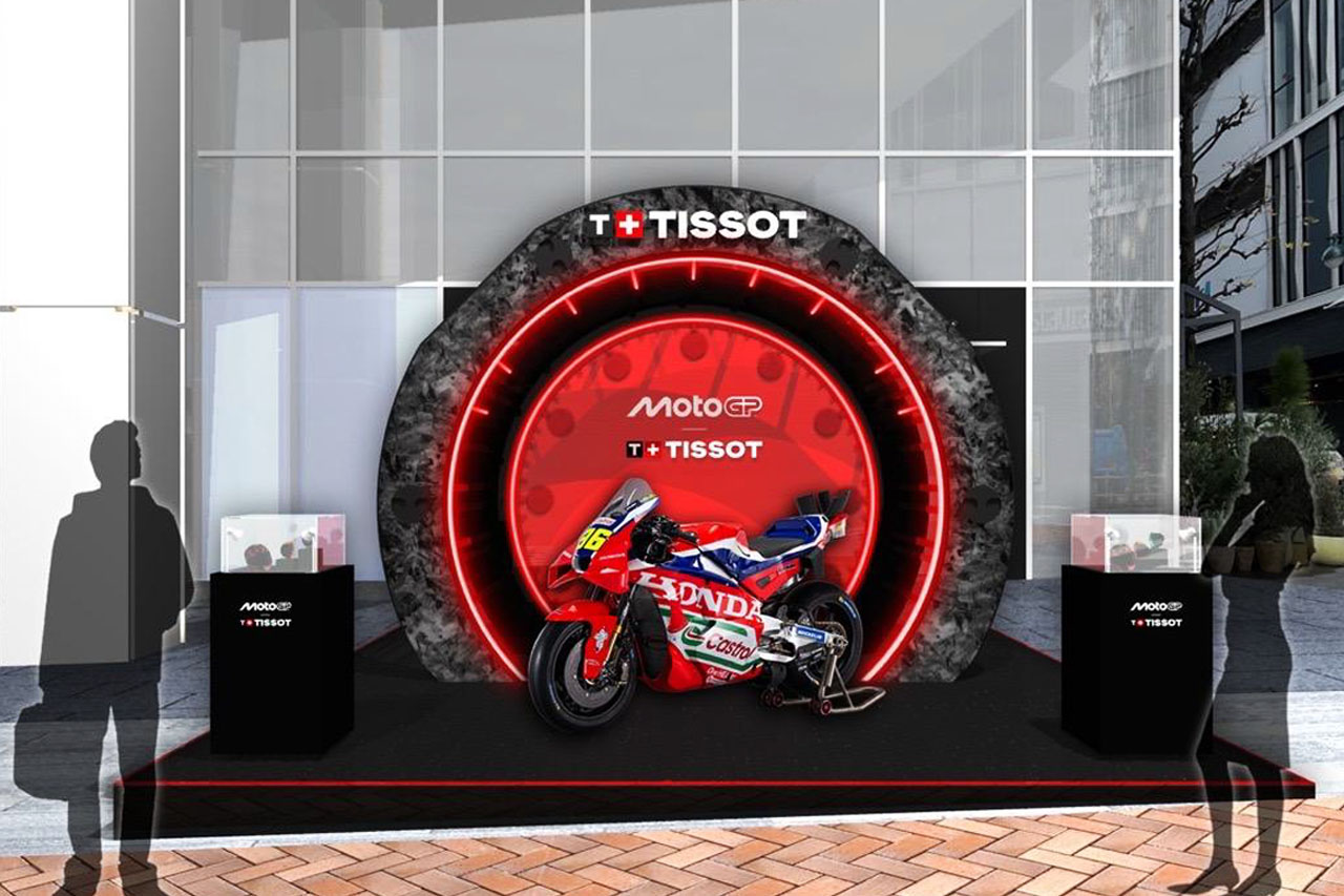 東京・渋谷でTISSOT×MotoGPのポップアップイベント開催。3月1日にはパブリックビューイングも
