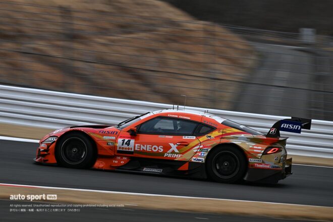 2日間に渡るGT500富士メーカーテストはTGR TEAM au TOM’Sの36号車が最速。赤旗中断は一度もなく終了