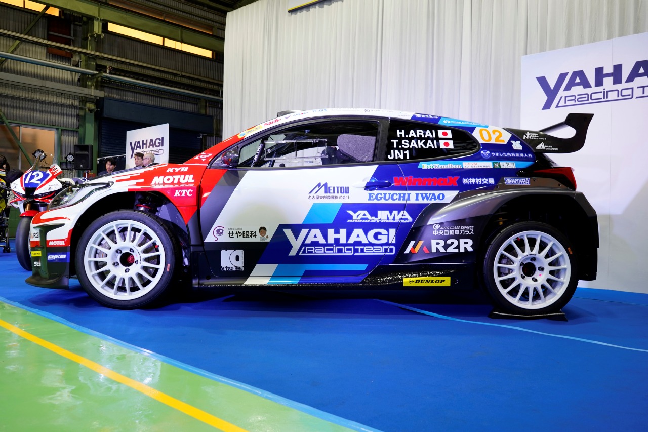 新井大輝擁するR2R×YAHAGI Racing Team、新車のトヨタGRヤリス・ラリー2を投入。全日本ラリー選手権のタイトル奪還目指す