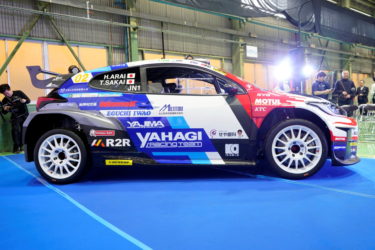 新井大輝擁するR2R×YAHAGI Racing Team、新車のトヨタGRヤリス・ラリー2を投入。全日本ラリー選手権のタイトル奪還目指す