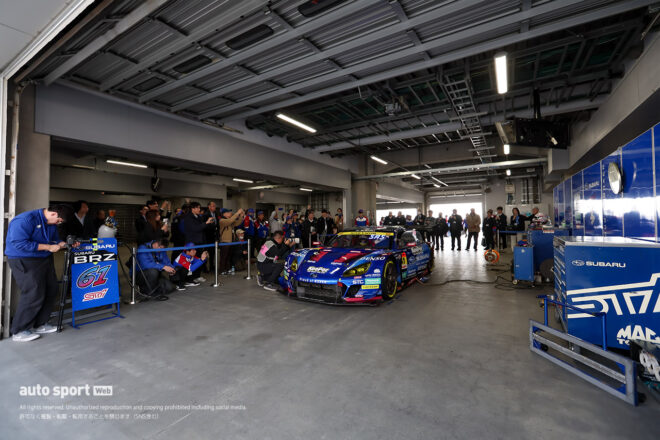 スバル／STI、2026年型BRZ GT300を正式にお披露目。心機一転の新造エンジン投入で5年ぶり王座目指す
