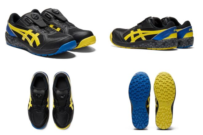 アシックスからROOKIE Racingのチームカラーを採用したワーキングシューズ第3弾発売。軽さとグリップ力を両立