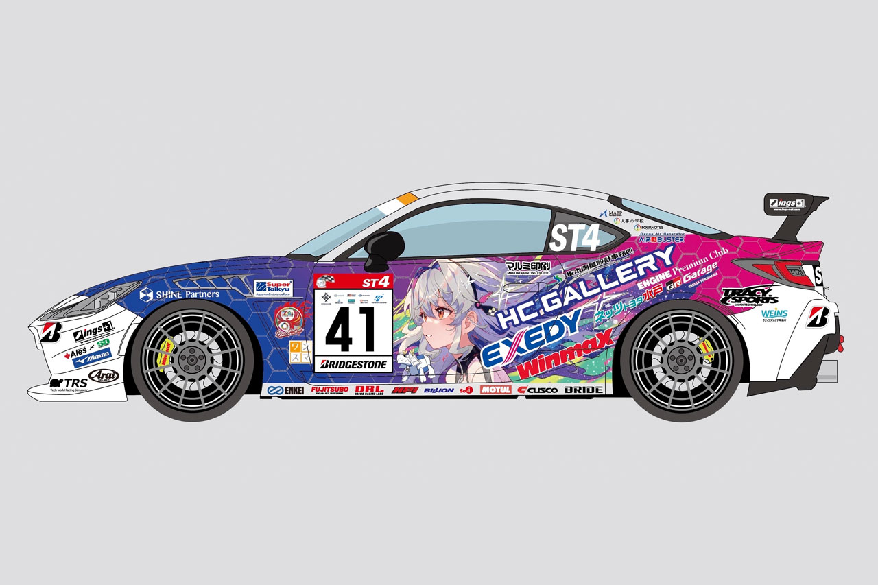 HC GALLERYが2026年スーパー耐久ST-4に“痛車”で参戦。勝利と話題性の両立を目指す
