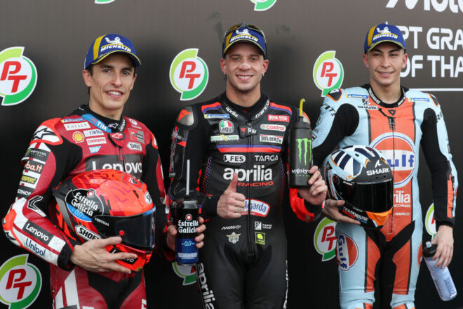 初日最速のベゼッチがポール獲得。前年王者のM.マルケスは2番手に続く／第1戦タイGP