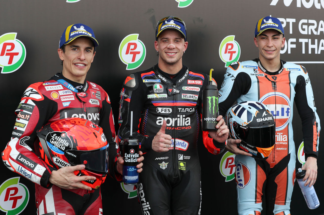 初日最速のベゼッチがポール獲得。前年王者のM.マルケスは2番手に続く／第1戦タイGP