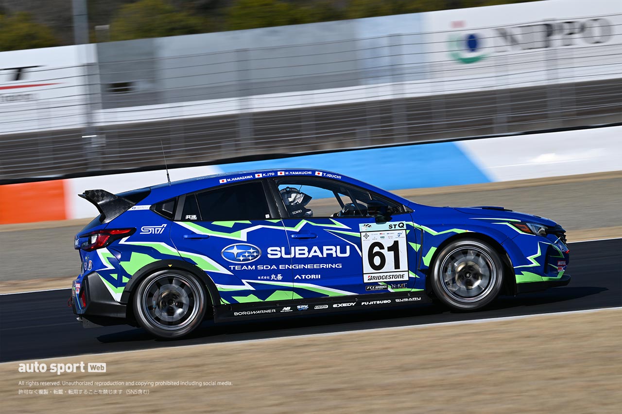 スバルのスーパー耐久新型車両『HIGH PERFORMACE X Version II』がもてぎに見参。走り出しから高パフォーマンスを披露