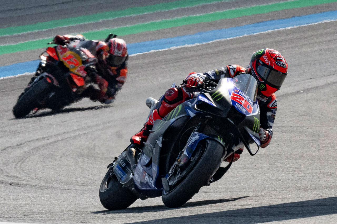 下位に沈んだヤマハ、厳しいレースと振り返る「集団の中だとペースが苦しくなる」とクアルタラロ／第1戦タイGP